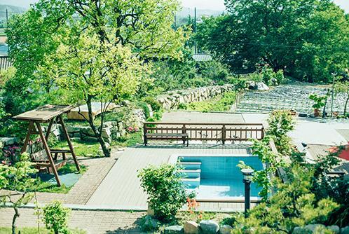 Utopia Pension Gyeongju Buitenkant foto